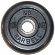 Диск обрезиненый черный MB Barbell MB31-1,25