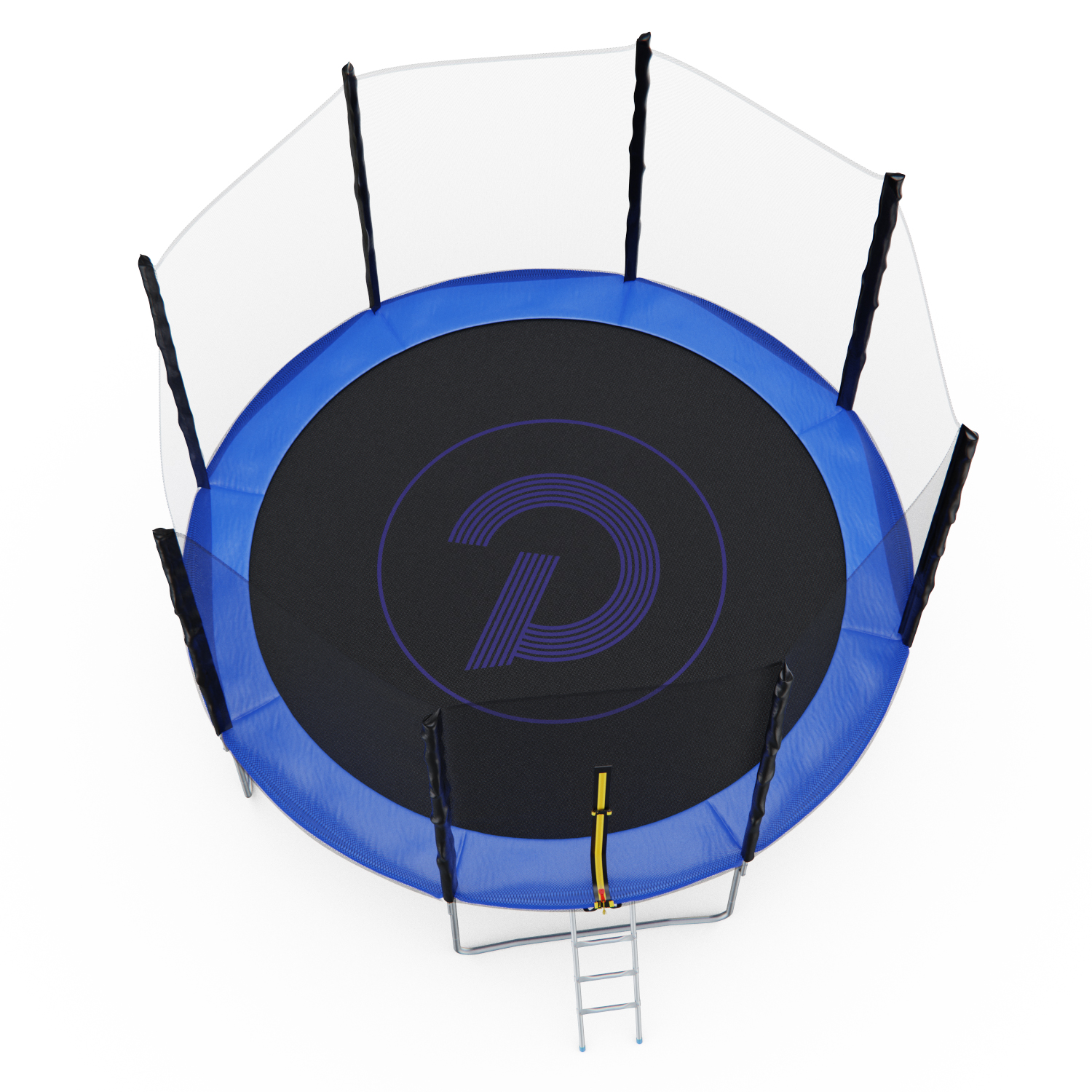 Батут с сеткой DFC PELPO 12ft с лестницей, BLUE
