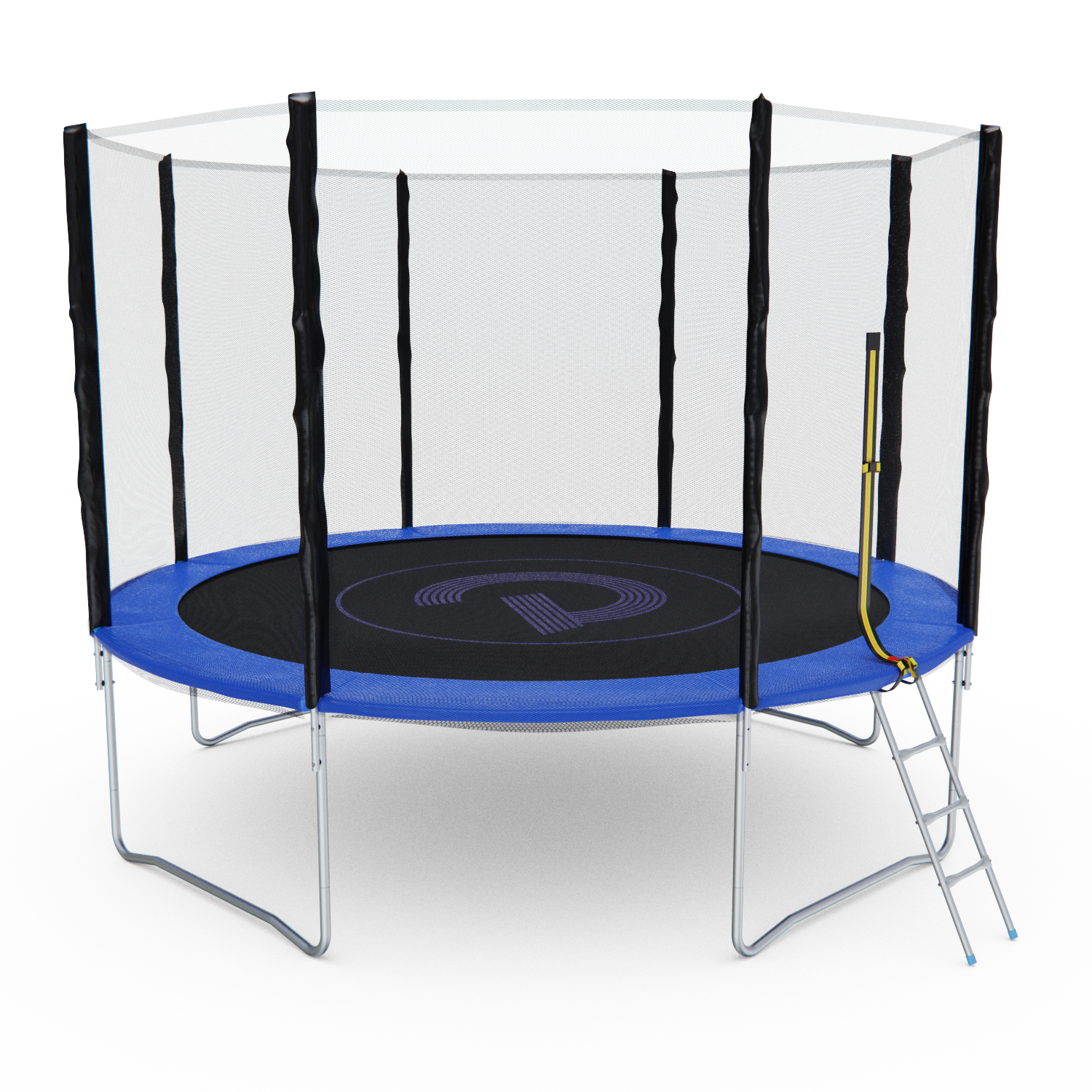 Батут с сеткой DFC PELPO 12ft с лестницей, BLUE