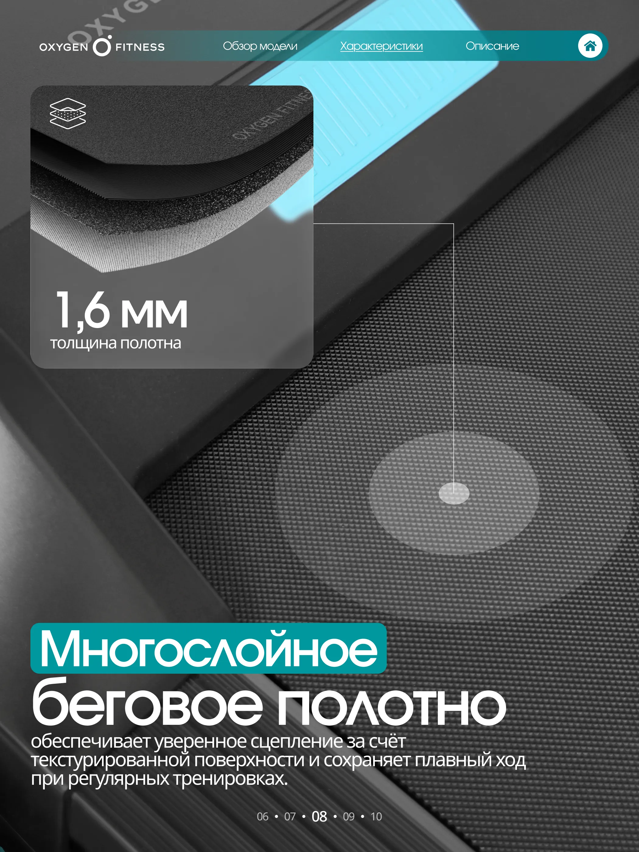 Беговая дорожка OXYGEN FITNESS HOLMIUM