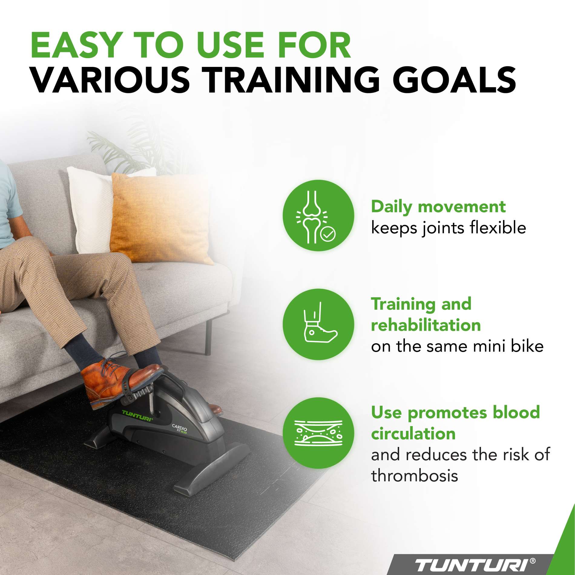 Велотренажер Tunturi Mini Bike Cardio Fit M30