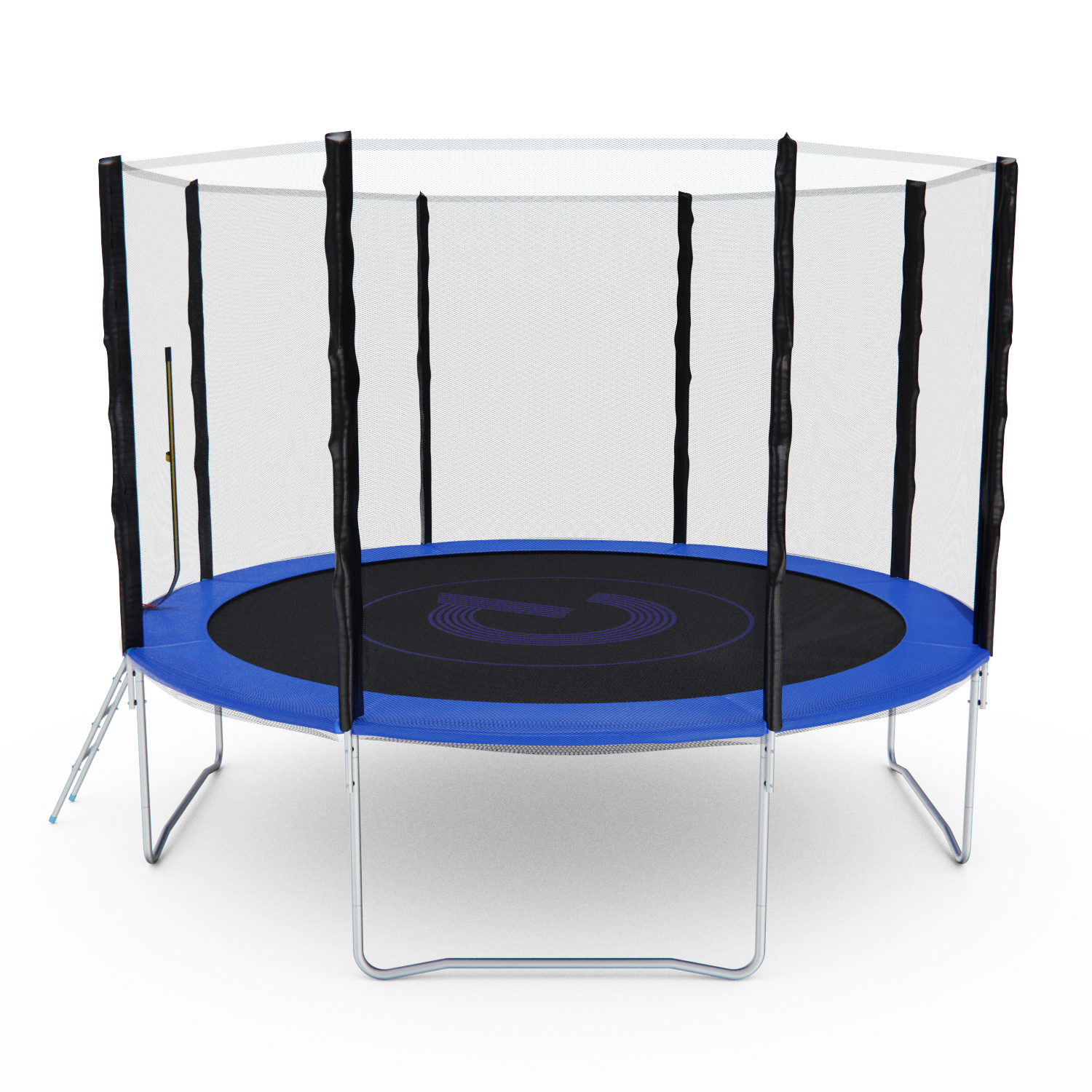 Батут с сеткой DFC PELPO 12ft с лестницей, BLUE