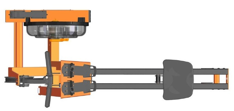Гребной тренажер First Degree Fitness FluidPowerROW Orange