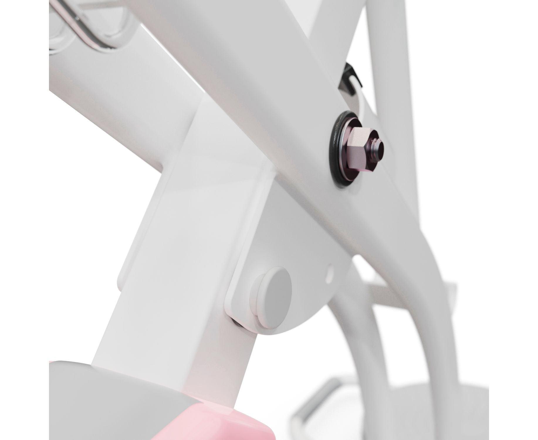 Велотренажер X-Bike DFC DavCreator Max PRO, бело-розовый