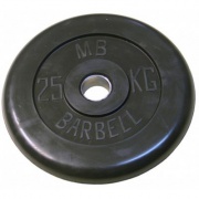 Диск обрезиненый черный MB Barbell MB51-25