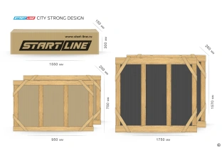 Стол теннисный City Strong DESIGN Всепогодный