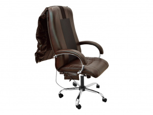 Офисное массажное кресло EGO BOSS EG1001 LKFO ШОКОЛАД (Арпатек)
