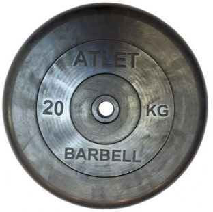 Диск обрезиненный BARBELL ATLET MB-AtletB31 20 кг / диаметр 31 мм