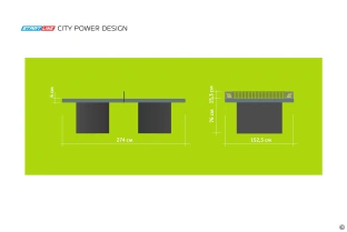 Стол теннисный City Power DESIGN Всепогодный