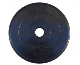 Диск обрезиненный BARBELL ATLET MB-AtletB51 25 кг / диаметр 51 мм